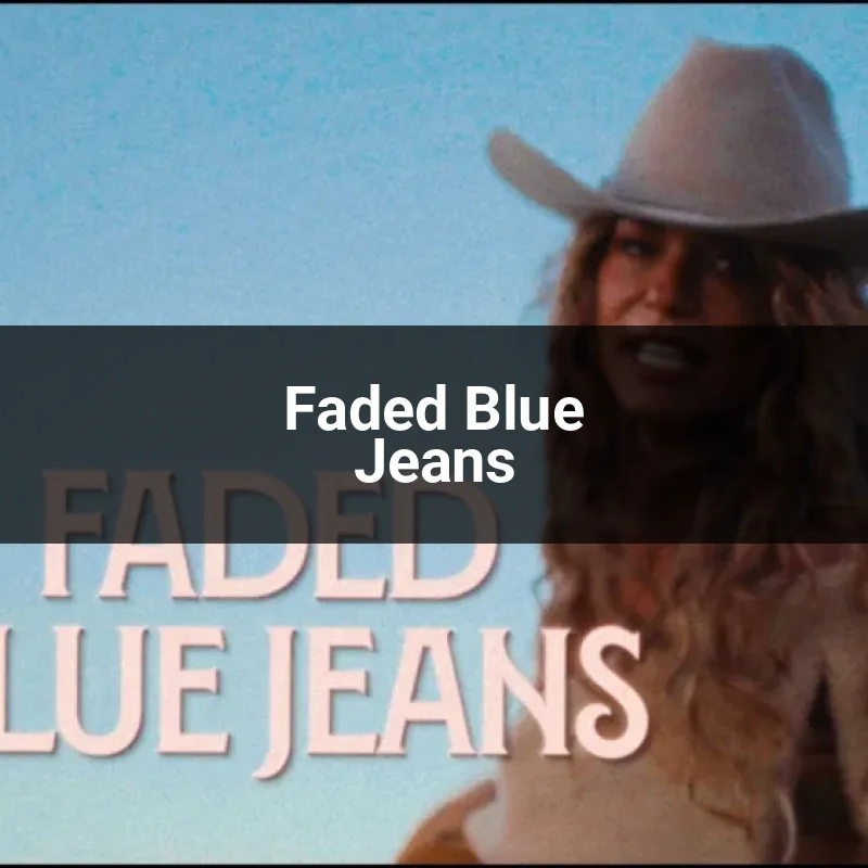 Faded Blue Jeans