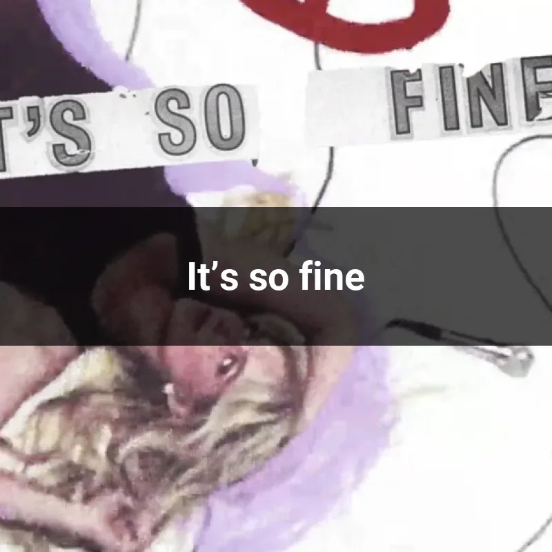 It’s so fine