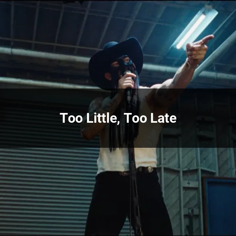 Too Little, Too Late