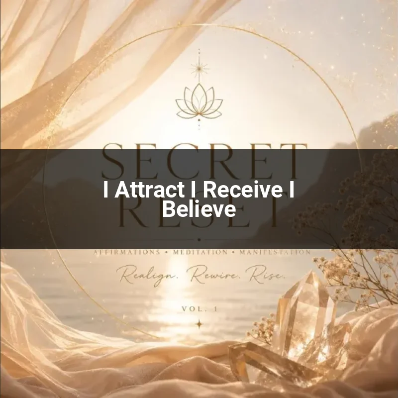 I Attract I Receive I Believe