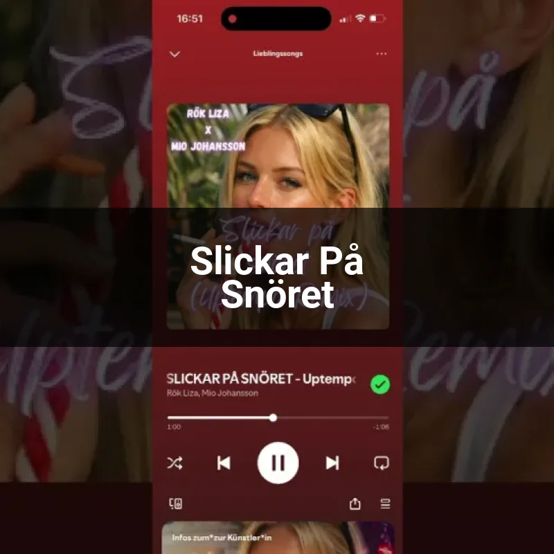 Slickar På Snöret